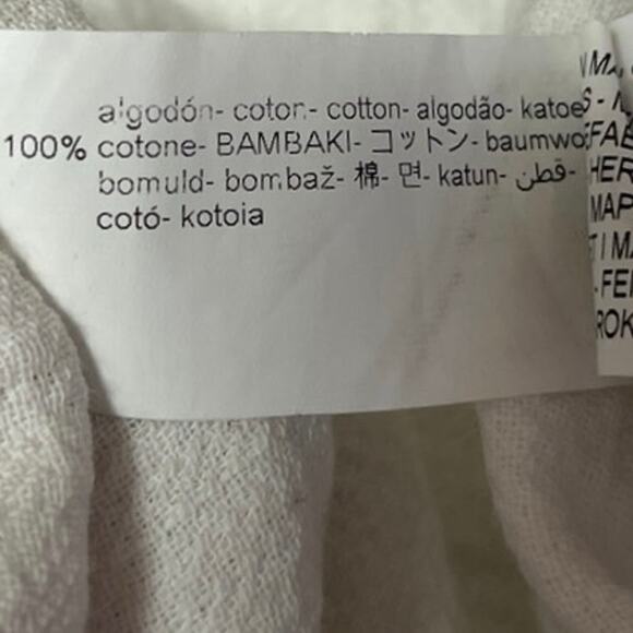 Zara Women's White Full Sleeve Collared Textured Button Up Shirt Blouse Top Sz S - Picture 4 of 4